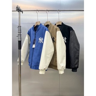 Varsity jacket mlb ny - áo khoác phong cách nam, nữ
