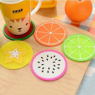 Đế Lót Ly Silicon Hình Trái Cây