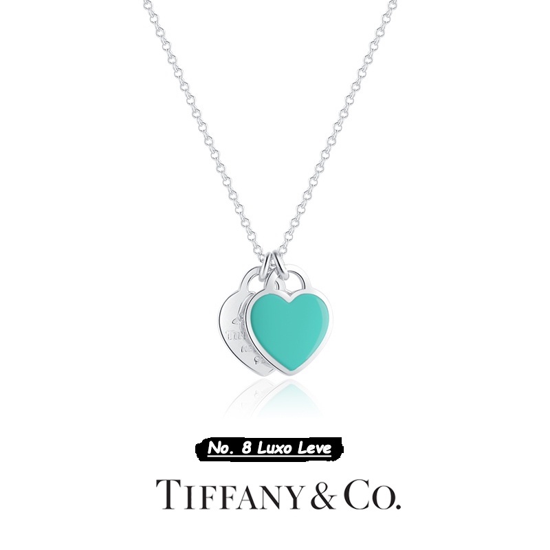 Vòng cổ Mạ Bạc 925 Mặt Hình Trái Tim Thời Trang Dành Cho Nữ