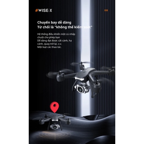 Flycam V14 - Máy bay không người lái, Drone có camera 4k, động cơ không chổi than, hàng chính hãng, cảm biến 3 chiều
