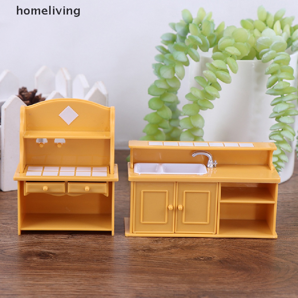 Mô Hình Nội Thất Nhà Bếp Xinh Xắn Cho Nhà Búp Bê Tỉ Lệ 1 / 12