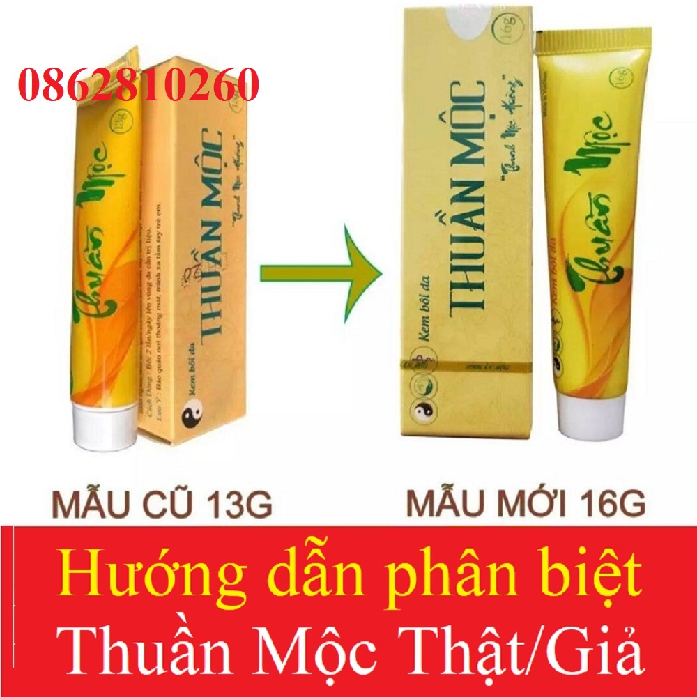 Kem bôi da Thuần.Mộc mẫu mới nhất 16gr