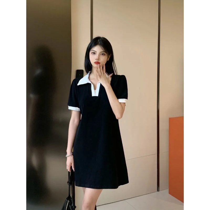 Đầm Polo 100% Cotton Ngắn Tay Form Rộng Thời Trang Mùa Hè