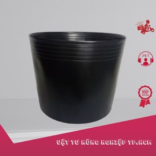 Chậu nhựa đen trồng cây trồng hoa c7-c8-c9-c10-c11
