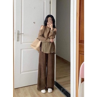 Áo sơ mi cut-out khoét vai Nana21 Nanastore21