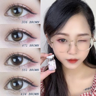 Lens Brown, kính áp tròng màu nâu tây, nâu tự nhiên, nâu không viền,..
