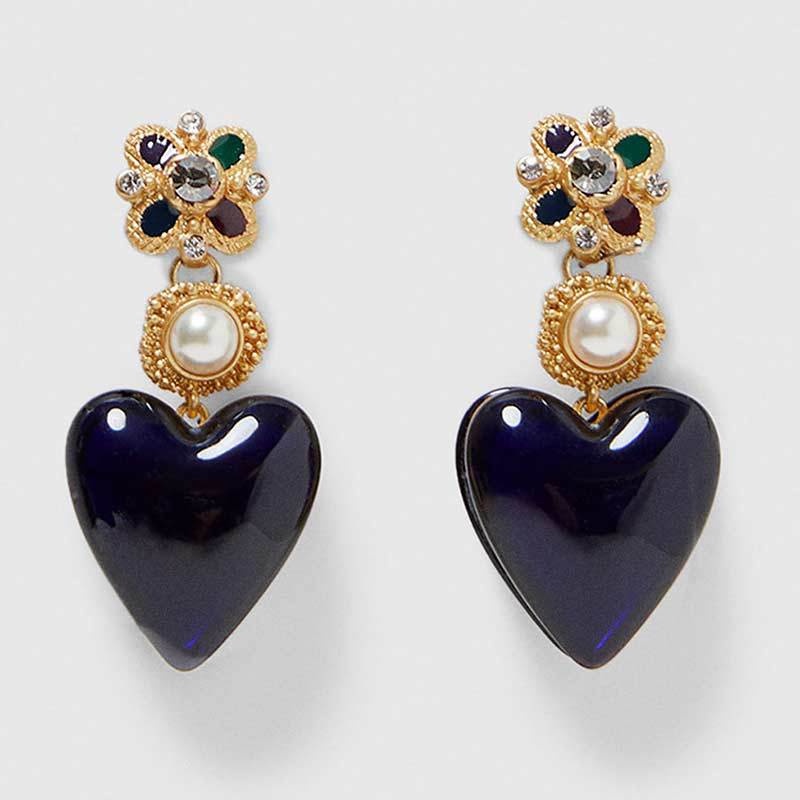 Bông Tai Hình Tiền Lớn Màu Đen Phong Cách Âu Mỹ Cá Tính Cho Nữ Hàng Có Sẵn