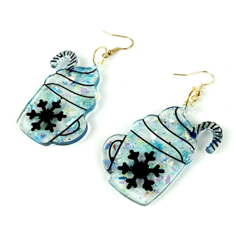 Khuôn Silicon Làm Bông Tai Hình Cây Kem Thời Trang