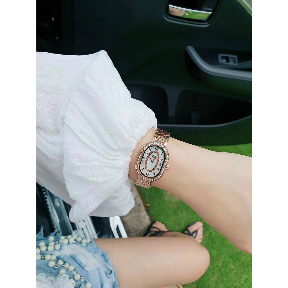 Đồng hồ nữ New size 26 mm chống nước 3atm dây khóa cài thép không gỉ thời trang sang trọng bảo hành 12 tháng