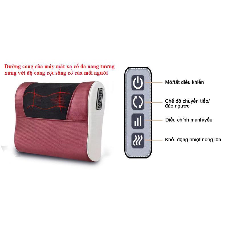 GỐI MASSAGE 12 BI ĐA CHỨC NĂNG YD-005