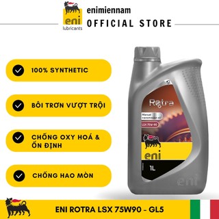(HCM) eni Rotra LSX 75W90 1L - nhớt hộp số full tổng hợp (hàng nhập Ý, lô sx 2022)
