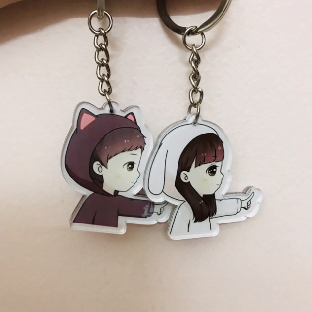 Móc khoá in hình cá nhân theo yêu cầu_móc cắt viền ảnh theo hình