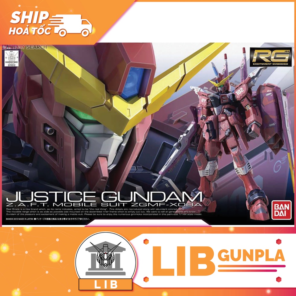 Mô hình lắp ráp Gundam RG Justice Gundam