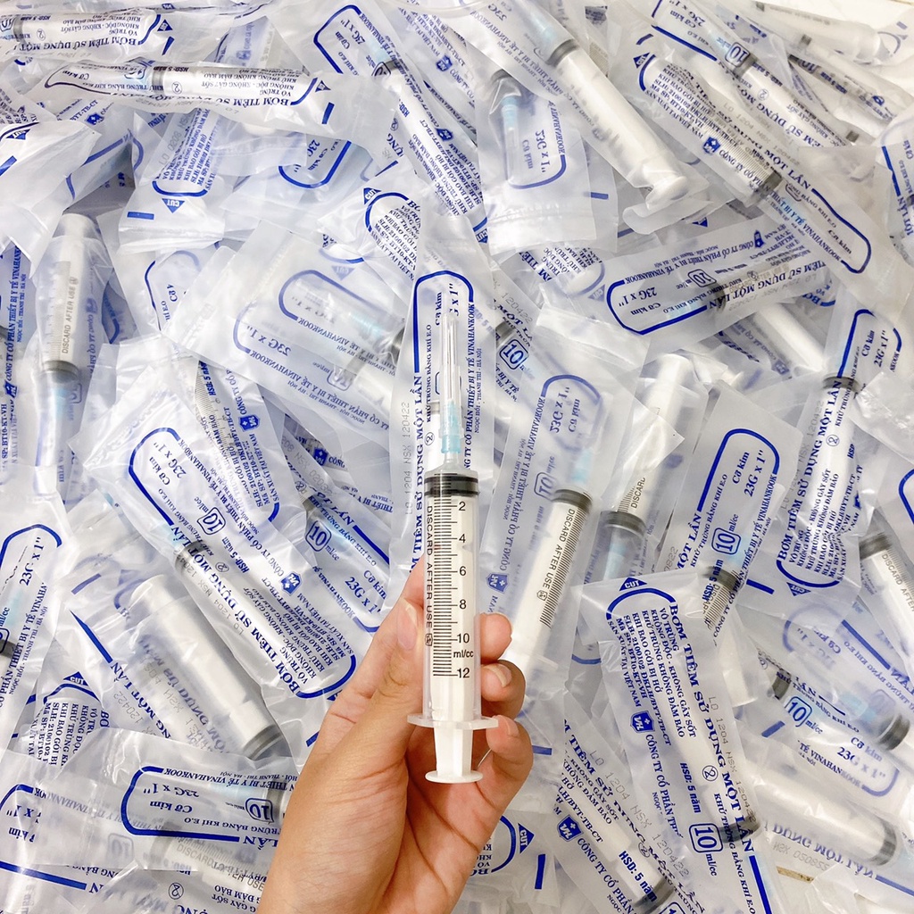 Ống xi lanh chiết nước hoa chuyên dụng kèm đầu chiết 10ml