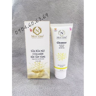 Sữa rửa mặt collagen-kén tằm vàng nice one 75ml dành cho da hỗn hợp và nám niceone