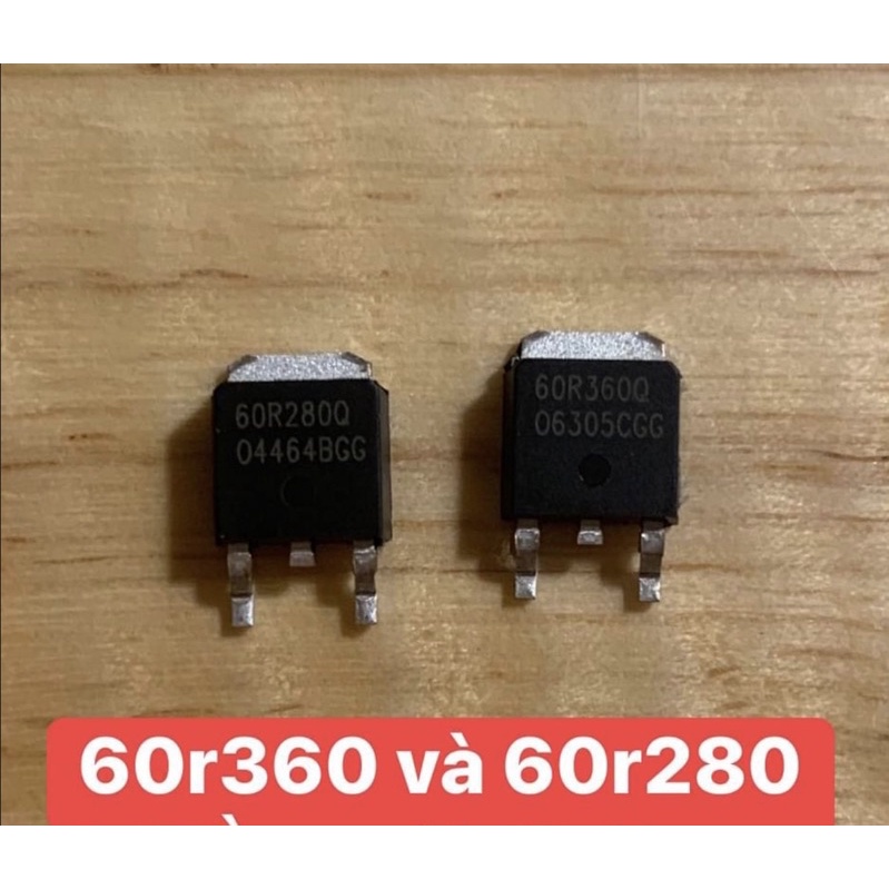 Linh kiện mosfet kênh N 60R360P IPD60R360Q 60R360 11A 650V Dán MÃ: 60R360P KIỂU CHÂN: DÁN ĐIỆN ÁP: 650V DÒNG: 11A