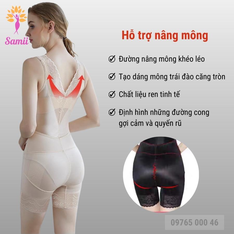 Áo gen toàn thân định hình eo giảm mỡ bụng sau sinh xuất Nhật