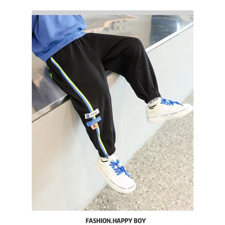 Quần Dài Thể Thao Phong Cách Đường Phố Thời Trang Mùa Thu Cho Bé Trai