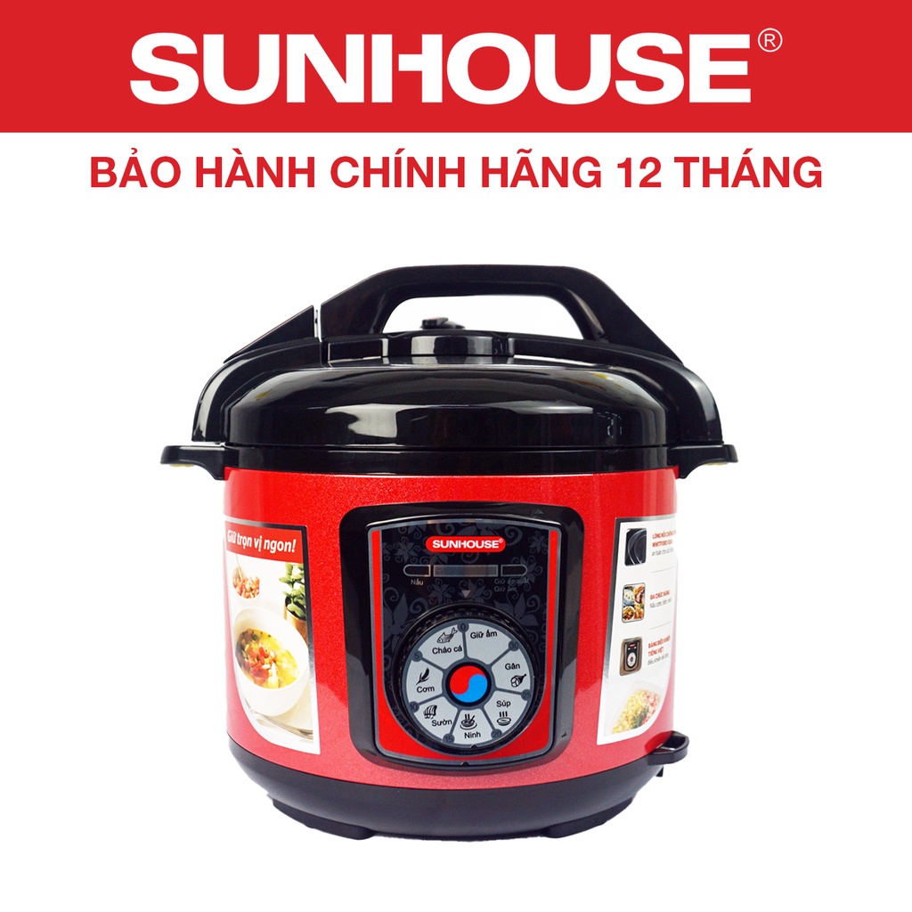 Nồi áp suất điện đa năng 5L SUNHOUSE SHD1755 - Bảo hành 12 tháng