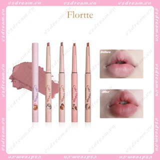 Son Môi Kiêm Bút Kẻ Viền Môi Hai Mặt Mềm Mịn Flortte / floria Monster Meria Mờ / Matte