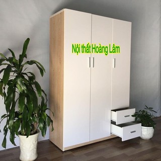 Tủ áo dài 1,2m có 2 ngăn kéo
