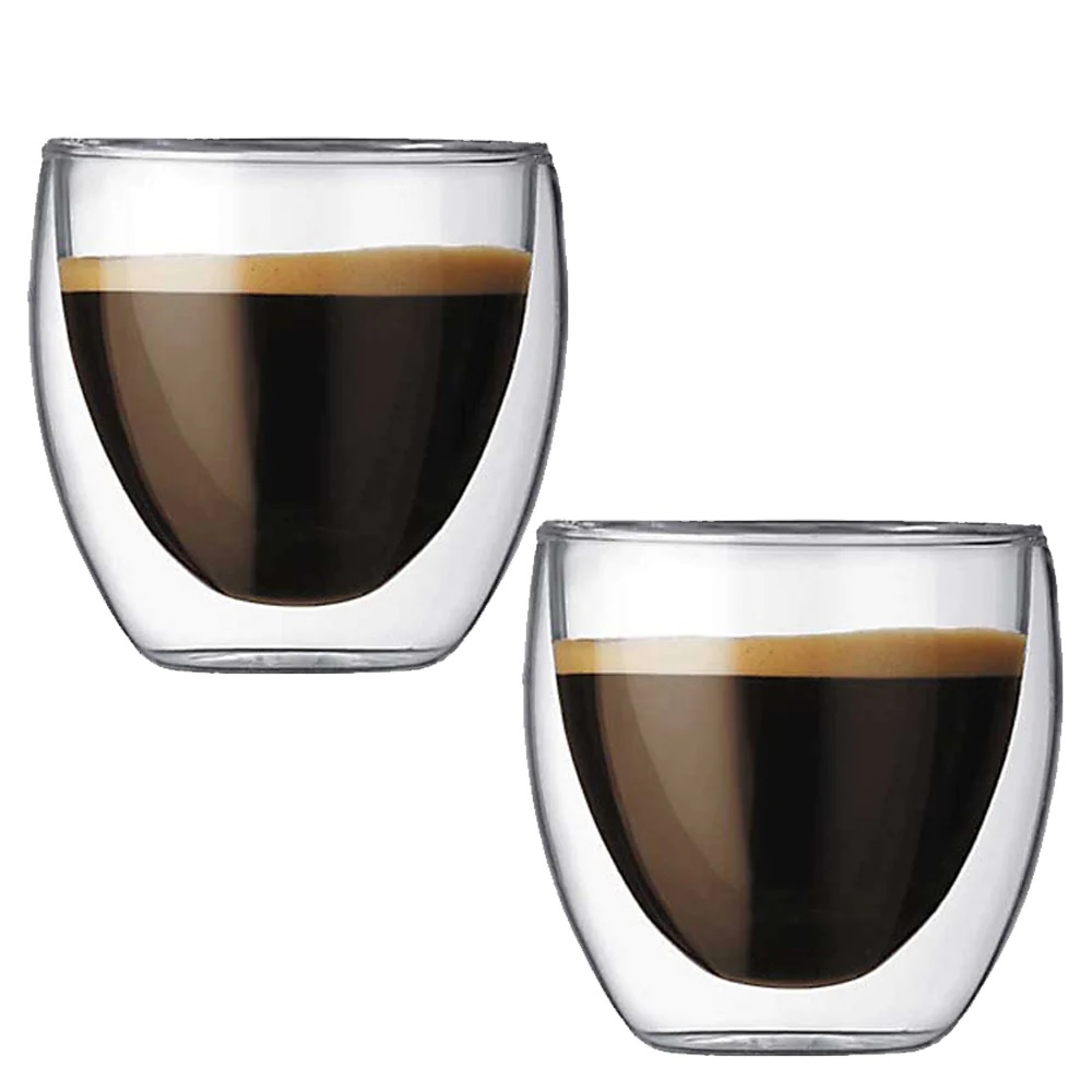 Bộ 2 cốc (ly) thủy tinh 2 lớp Bodum Pavina dung tích 350ml 4559-10 | Hàng chính hãng
