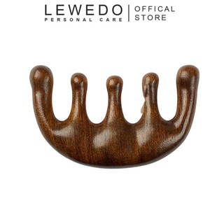 Lược LEWEDO chải tóc massage da đầu chất liệu gỗ đàn hương