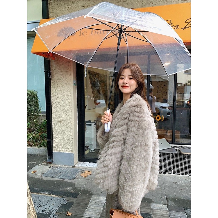 [Giao Ngay] Áo Khoác Lông Cáo Giả Dáng Ngắn Phong Cách Mới Cao Cấp Thời Trang Thu Đông Cho Nữ