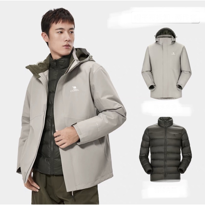 (HÀNG CHÍNH HÃNG) ÁO THỂ THAO CHỐNG THẤM LÓT PHAO LÔNG CỪU CAMEL