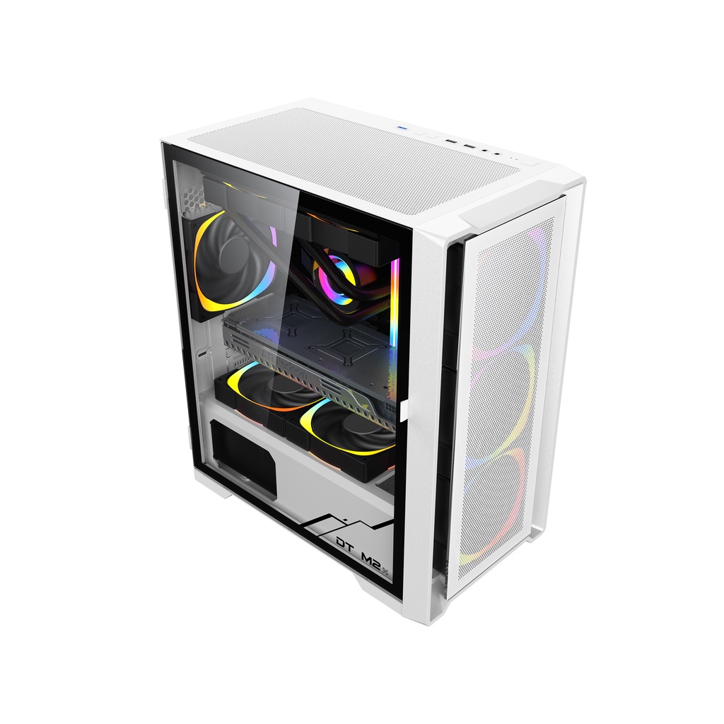 Vỏ case KENOO ESPORT M500 - 3F - MàuTrắng MATX
