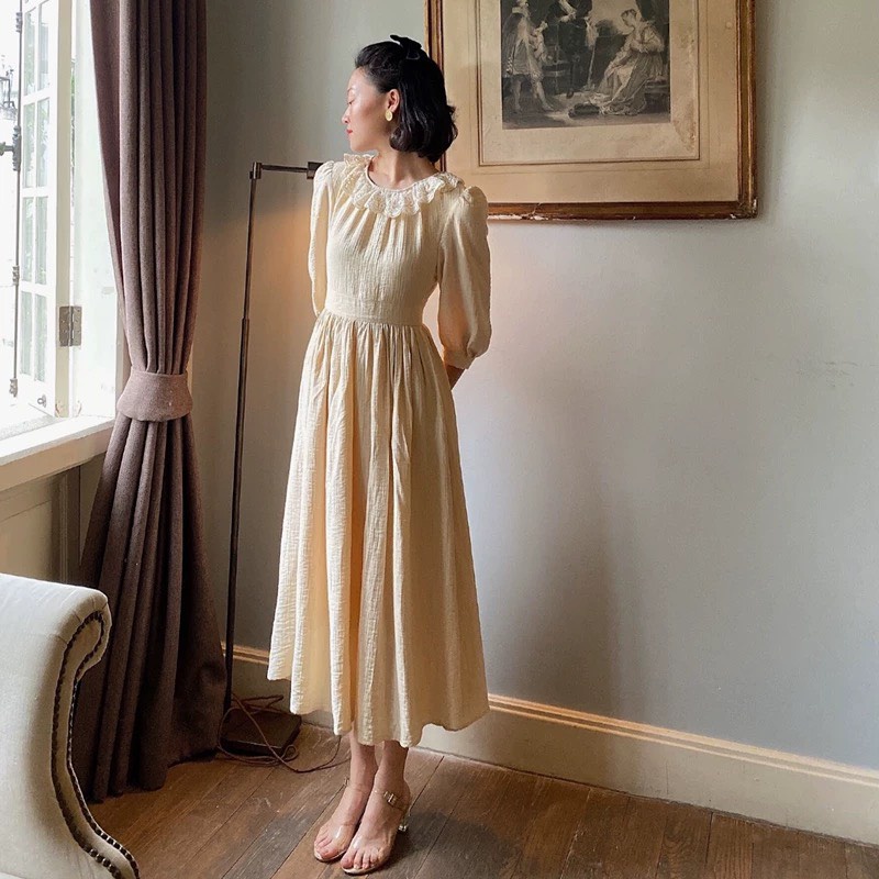 Váy tiểu thư Ulzzang Vintage cao cấp - MS06 - Janna house