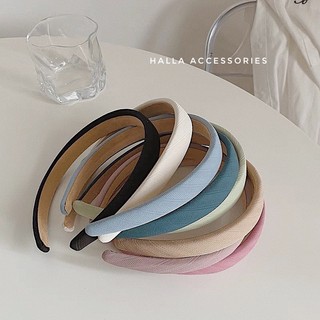 Bờm tóc Băng đô Hàn Quốc Trơn sắc màu Colorful năng động HALLA [Nhiều mẫu]