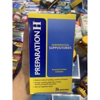 Viên trĩ Preparation H Hemorrhoidal 12v và 24v của mỹ