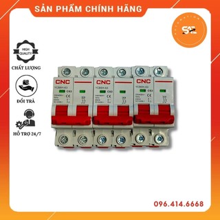 Aptomat cnc 2 pha 63a ycb6h-63 2p c63, cầu dao tự động hãng cnc electric hàng chính hãng