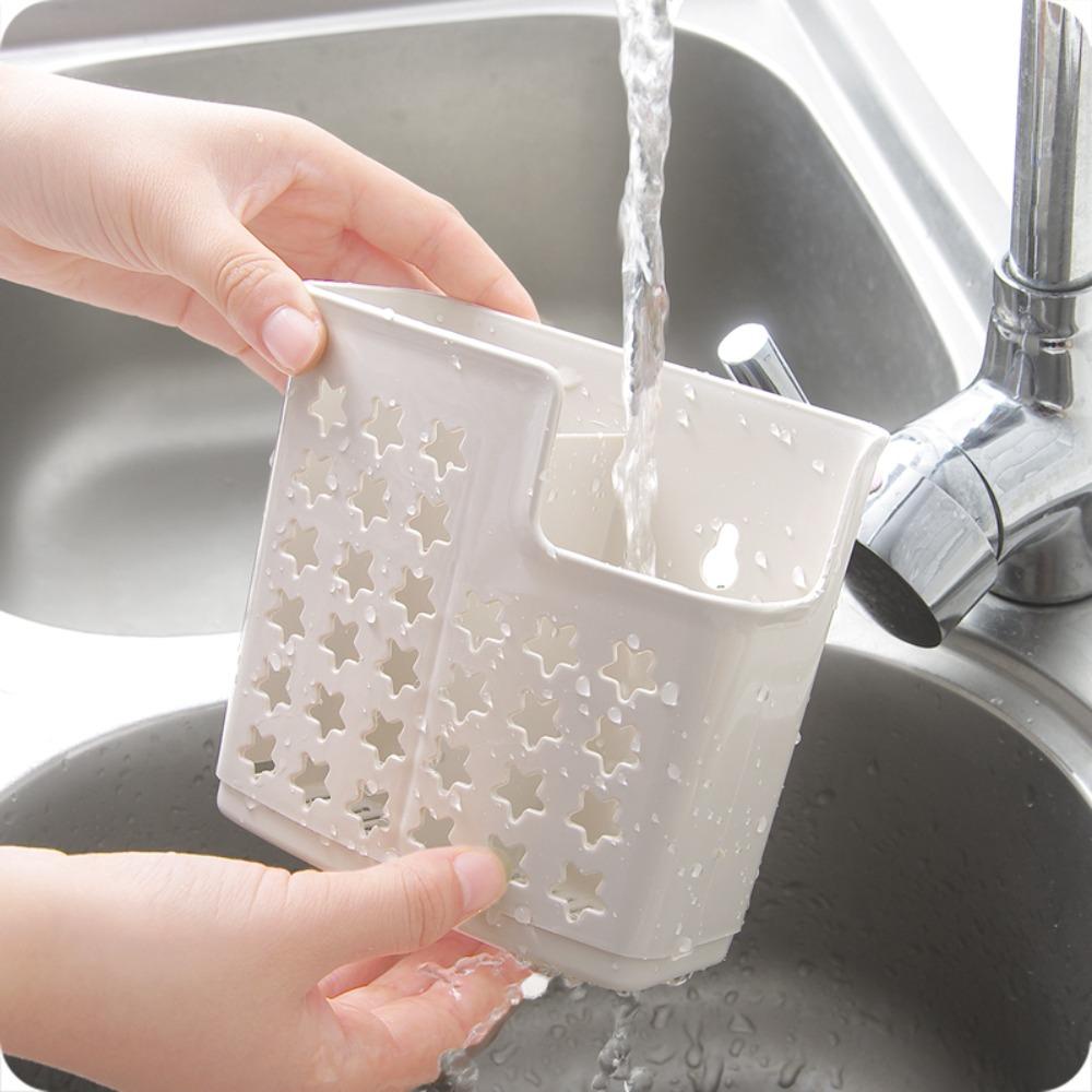 WTTLE Giá Đỡ Đũa 2 Ngăn Tiện Dụng Cho Nhà Bếp