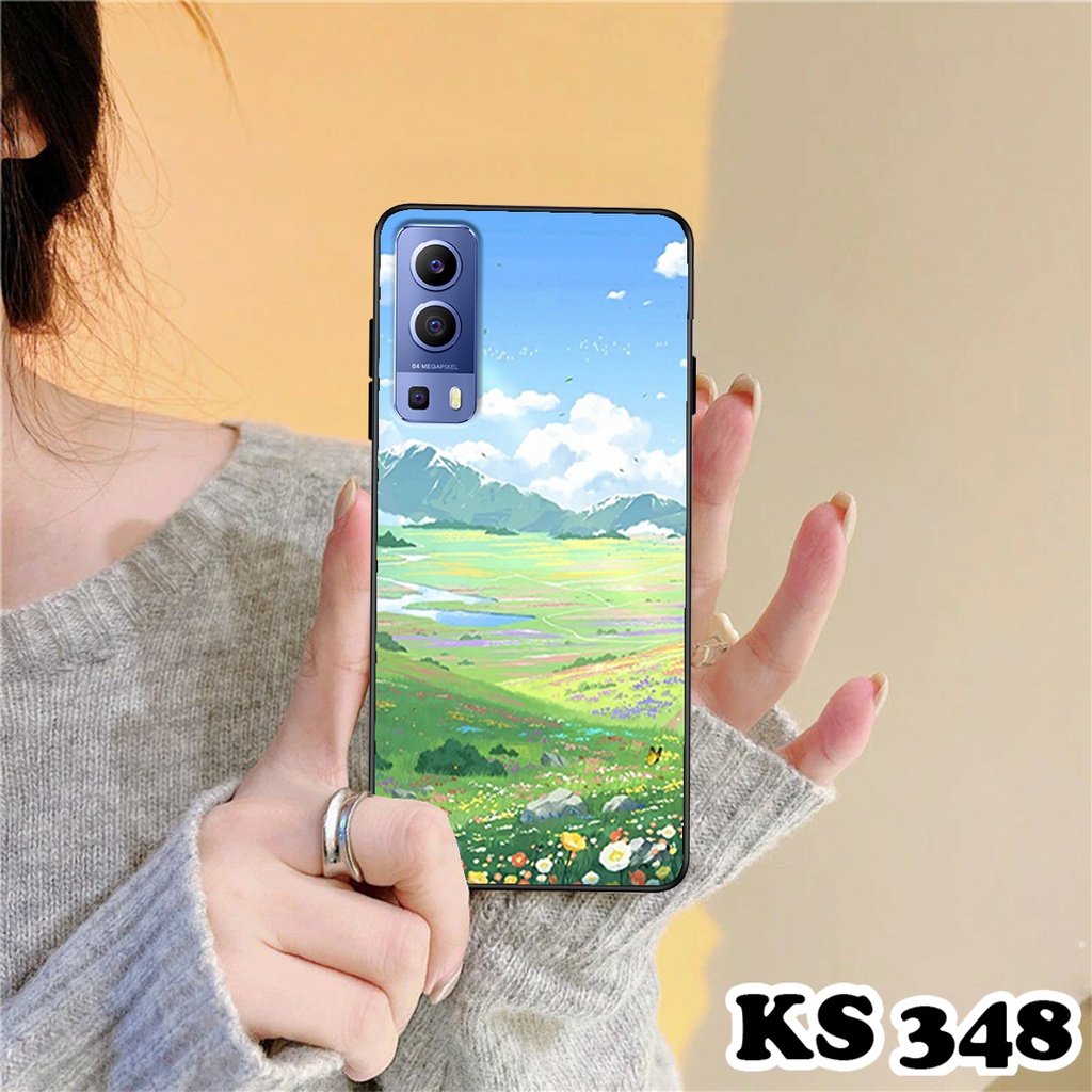 Ốp lưng Vivo Y72 5G - Ốp vivo in hình Cánh đồng hoa - Chất liệu TPU siêu bền