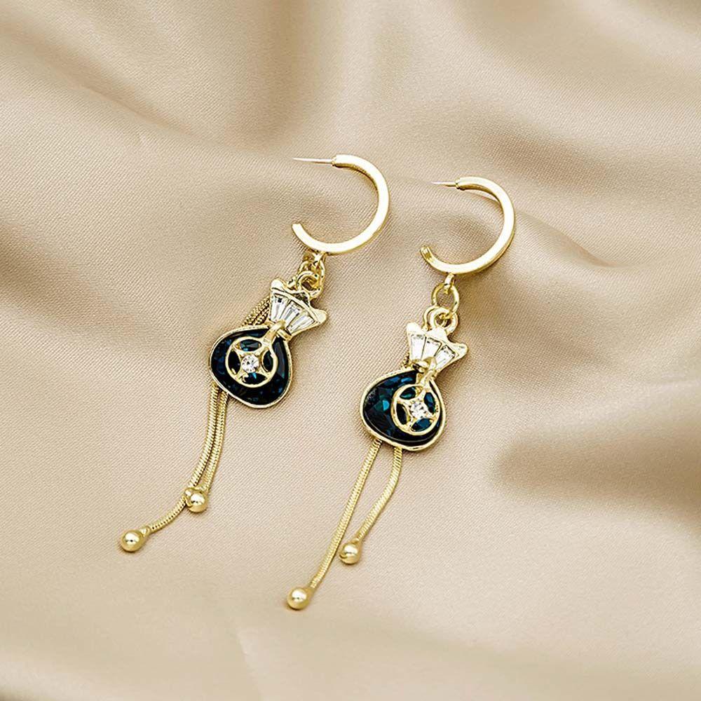 Khuyên Tai Hình Nơ Hoa Năm Mới Phong Cách Trung Hoa|Móc Tai Kiểu Trung Hoa Thiết Kế Cá Tính