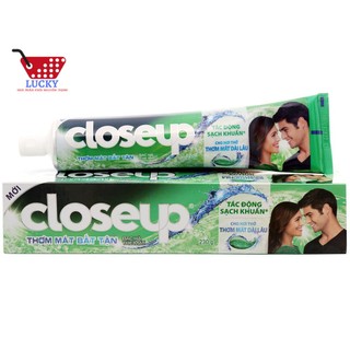 Kem Đánh Răng Closeup 180g-Thơm Mát Bất Tận than hoạt tính dừa muối biển trăng răng