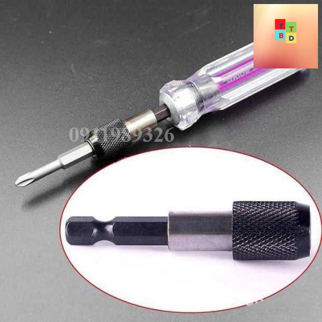 Đầu nối lục giác ❤️FREESHIP❤️ đầu nối vít nối dài mũi vít mũi khoan bộ 3 đầu có khóa tự động