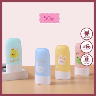 Chai chiết mỹ phẩm , tuýp chiết , bình chiết , lọ chiết du lịch 50 ml (màu ngẫu nhiên)