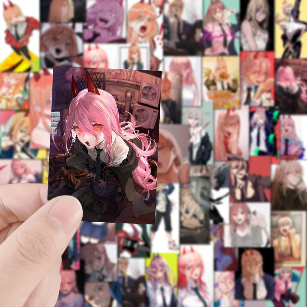 52 Cái Chainsaw Man POWER | Anime Sticker laptop trang trí trên tường