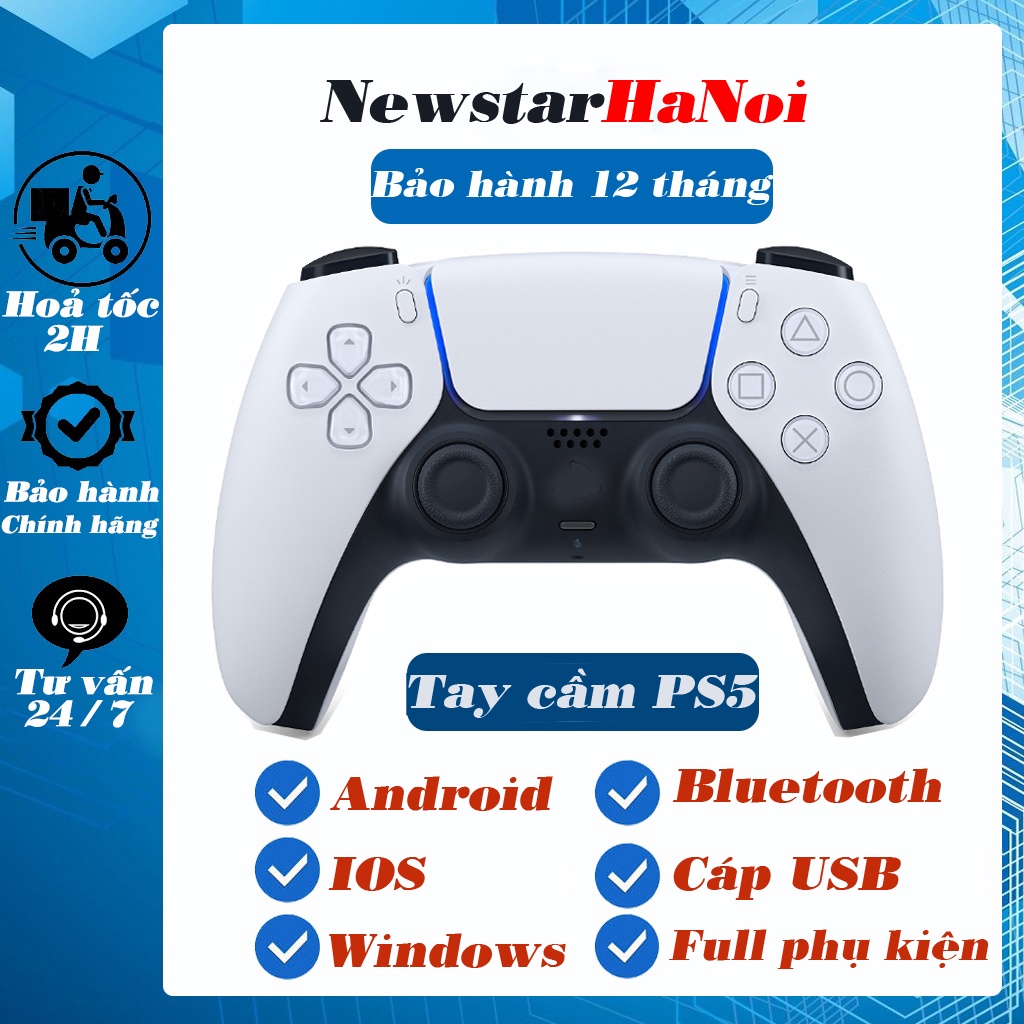 Tay cầm chơi game ff ps4 / ps5 full chức năng, tương thích pc / mobile...
