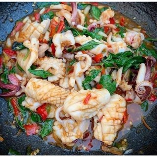 MỰC ỐNG ƯỚP SATE 500g. (giao hỏa tốc TPHCM)
