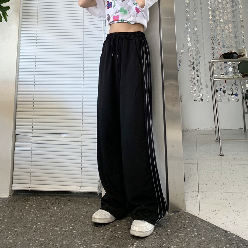 NRVP Quần Thể Thao Dài Dáng Rộng Phong Cách Thời Trang Hàn Quốc