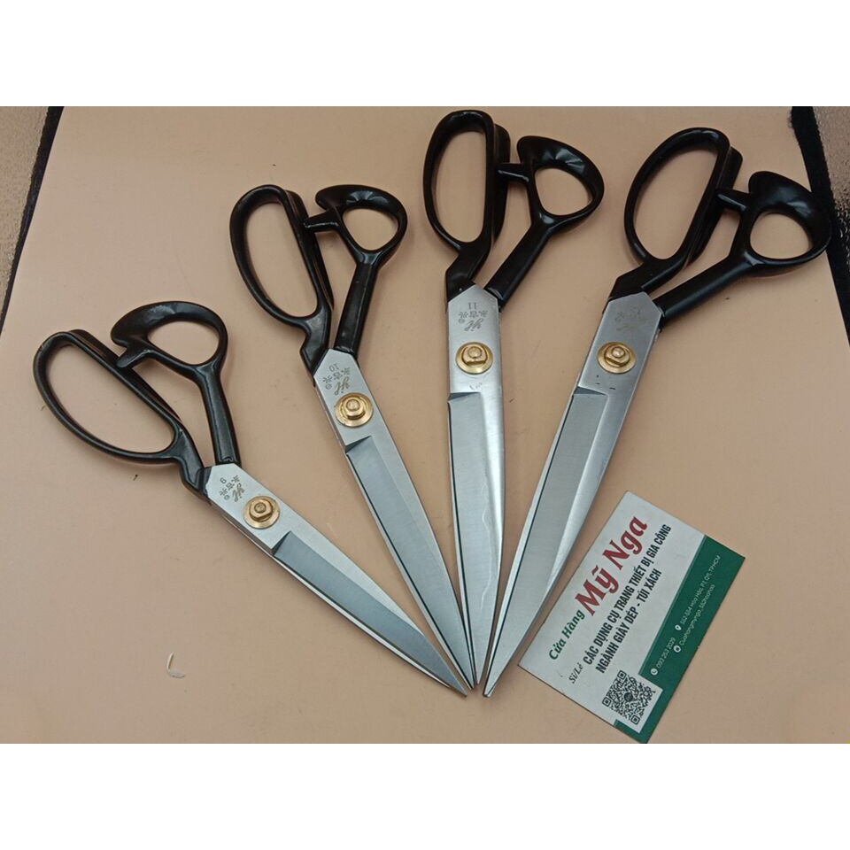 Kéo cắt vải cán nhựa yongli số 8 9 10 11 12 ( lưỡi trắng đen ngẫu nhiên )