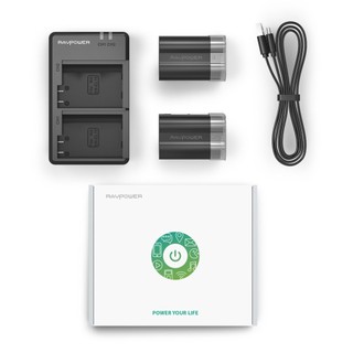 Bộ 2 pin + sạc ravpower rp- pb057 nikon en - el15 ravpower thích hợp với v1, d7100, d750, d7000, d810..