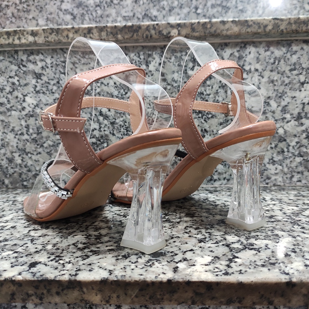 Giày Cao Gót Quai Trong, Gót 7cm