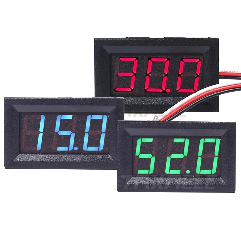 Đồng hồ đo điện áp DC 0 - 30V Vỏ nhựa (3 dây)