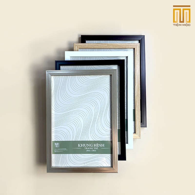 Khung hình treo tường Tiệm Mộc - viền mỏng - Mặt Mica trong suốt 20x30cm/25x35cm/30x40cm