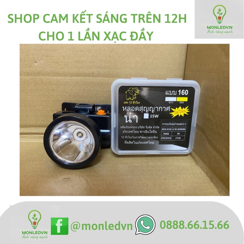 Đèn pin đội đầu thái lan 160 chống nước cao , dùng liên tục 12h đồng hồ